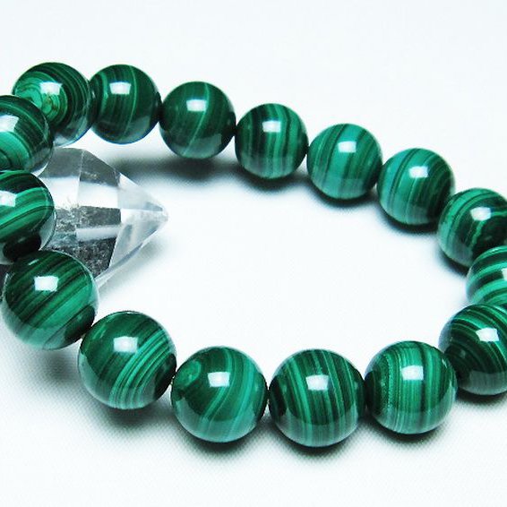 マラカイト ブレスレット 13mm [T115-4203]