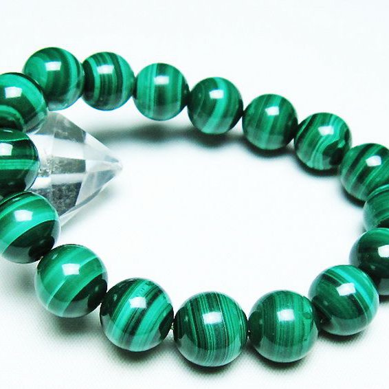 マラカイト ブレスレット 14mm [T115-4384]