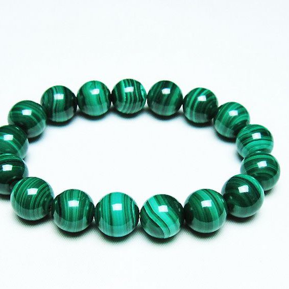 マラカイト ブレスレット 13mm [T115-4386]