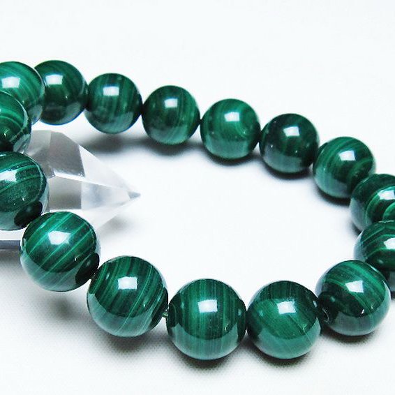マラカイト ブレスレット 13mm [T115-4475]