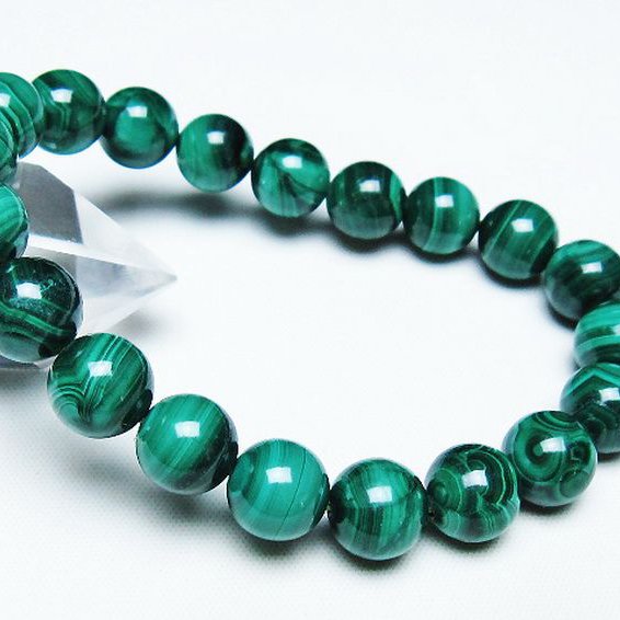 マラカイト ブレスレット 10mm [T115-4496]