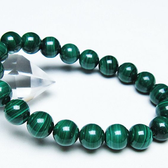 マラカイト ブレスレット 10mm [T115-4503]