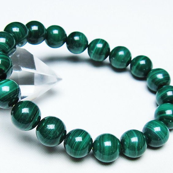 マラカイト ブレスレット 10mm [T115-4504]