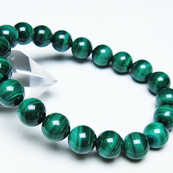 マラカイト ブレスレット 10mm [T115-4522]