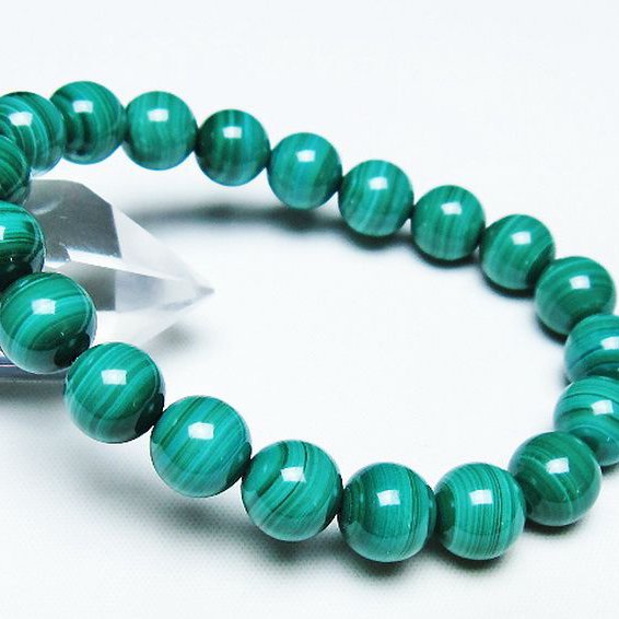マラカイト ブレスレット 10mm [T115-4529]