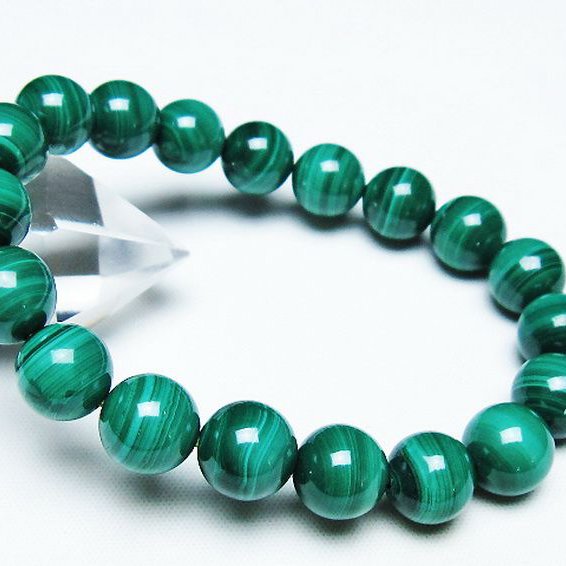 マラカイト ブレスレット 10mm [T115-4530]