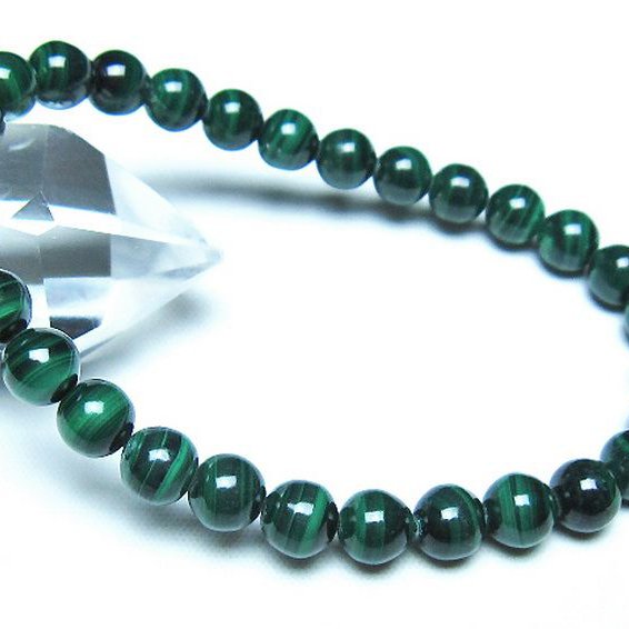 マラカイト ブレスレット 7mm [t115-4606]