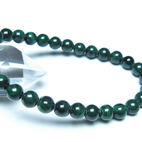 マラカイト ブレスレット 7mm [t115-4622]