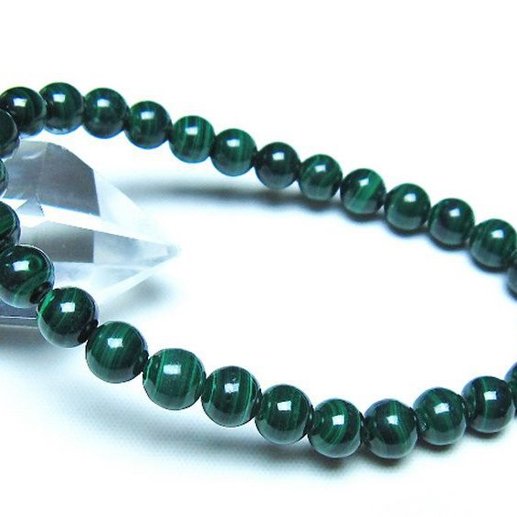 マラカイト ブレスレット 7mm [t115-4683]