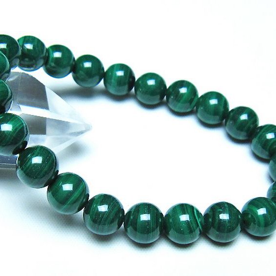 マラカイト ブレスレット 9mm [t115-4716]