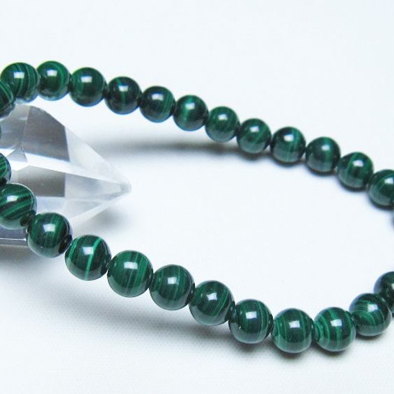 マラカイト ブレスレット 7mm [t115-4721]