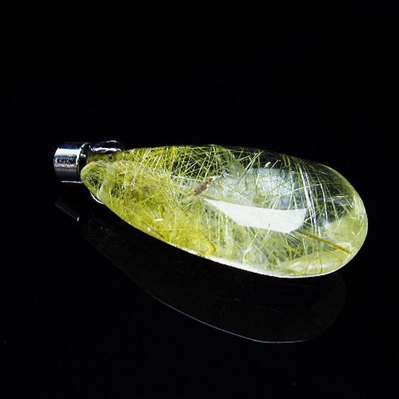 プラチナ入水晶 ペンダント [T12-1798]