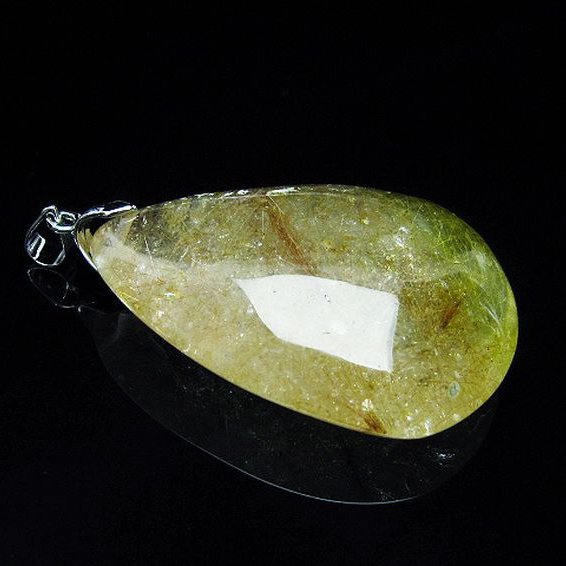 プラチナ入水晶 ペンダント [T12-1830]