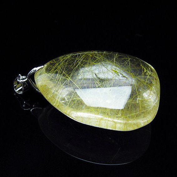 プラチナ入水晶 ペンダント [T12-1833]