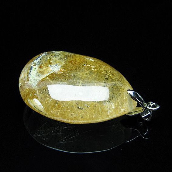 プラチナルチル入り水晶 ペンダント [T12-1837]