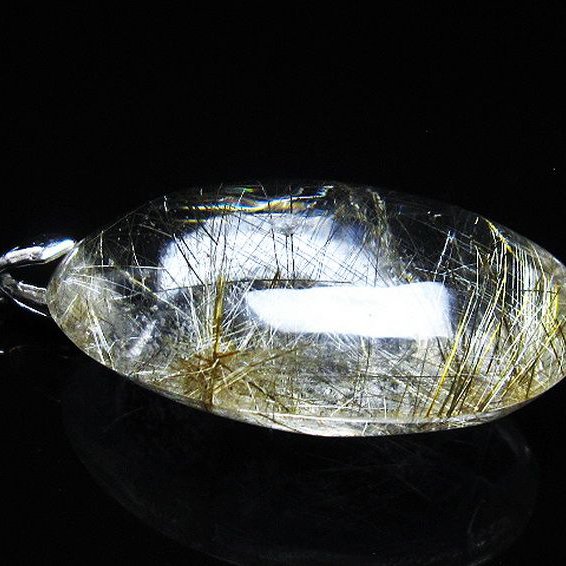 プラチナ入水晶 ペンダント [T12-1869]