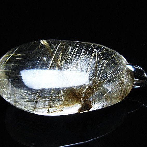 プラチナ入水晶 ペンダント [T12-1873]