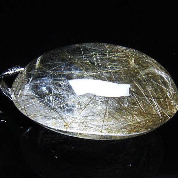 プラチナ入水晶 ペンダント [T12-1883]