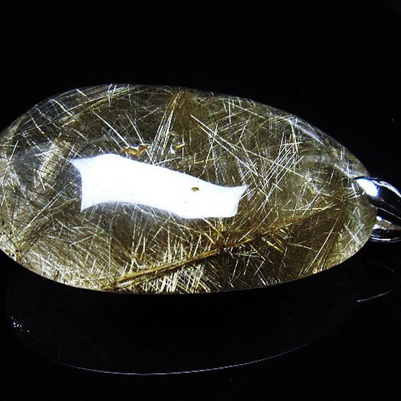 プラチナ入水晶 ペンダント [T12-1887]