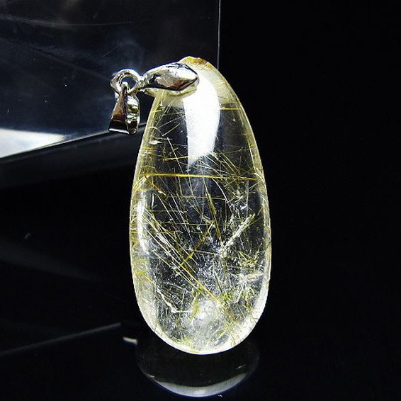 プラチナ入水晶 ペンダント [T12-1889]