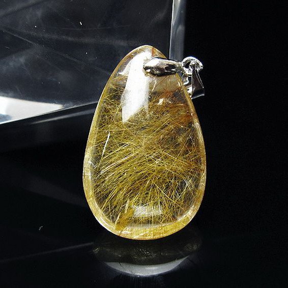 プラチナ入水晶 ペンダント [T12-1987]