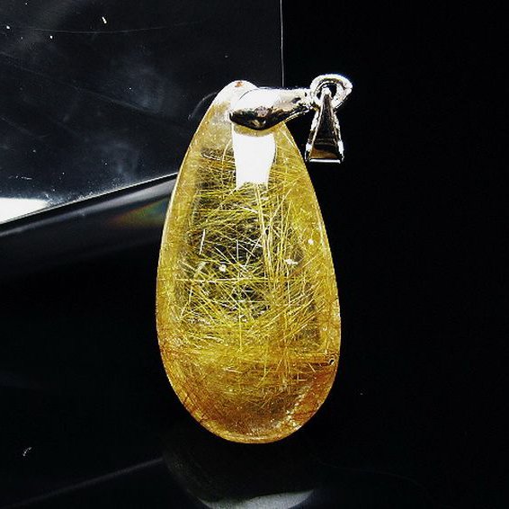 プラチナ入水晶 ペンダント [T12-1998]