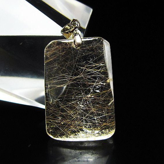 プラチナ入水晶 ペンダント [T12-2009]