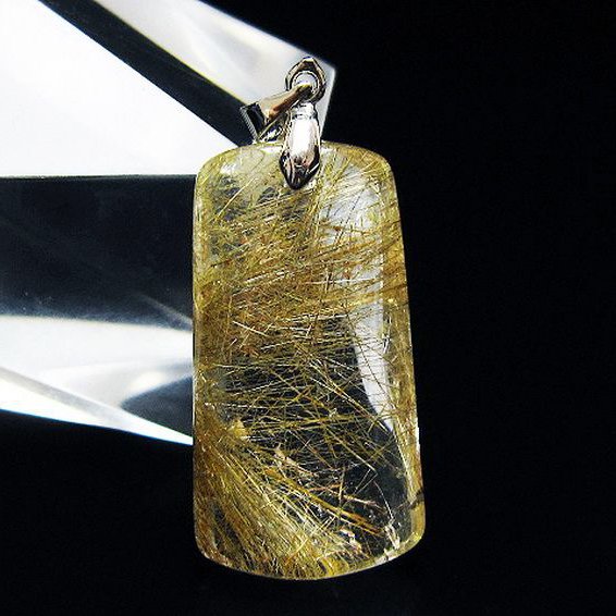 プラチナ入水晶 ペンダント [T12-2028]