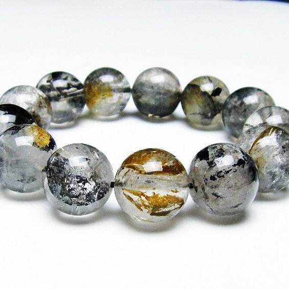 ブラックエレスチャルクォーツ骸骨水晶(16～17㍉17.4㌢)天然石 パワーストーン 天然石 ブラックエレスチャルクォーツ?骸骨水晶