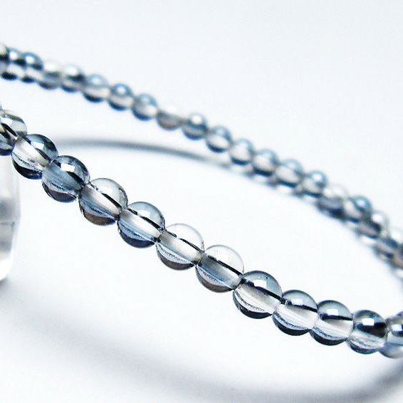 レインボーオーラ水晶 ブレスレット 4mm [T125-6275]