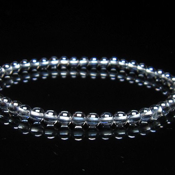 レインボーオーラ水晶 ブレスレット 4mm [T125-6393]