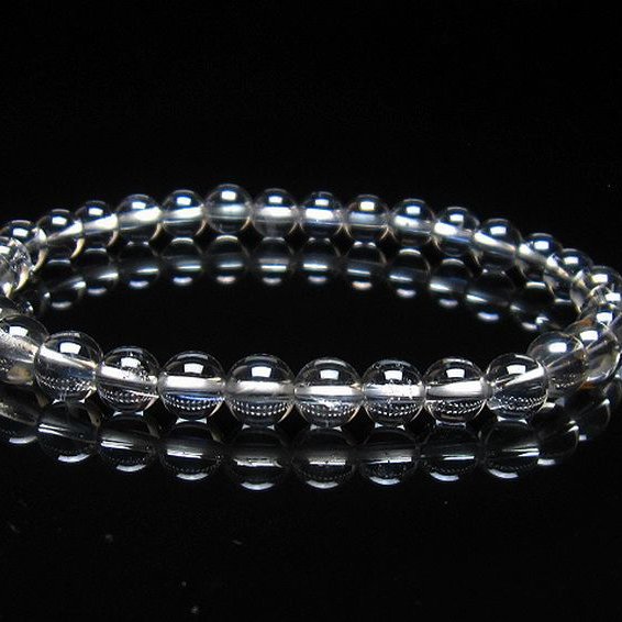 レインボーオーラ水晶 ブレスレット 6mm [T125-6402]
