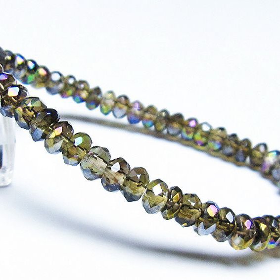 レインボーオーラ ブレスレット 6mm [t125-6463]