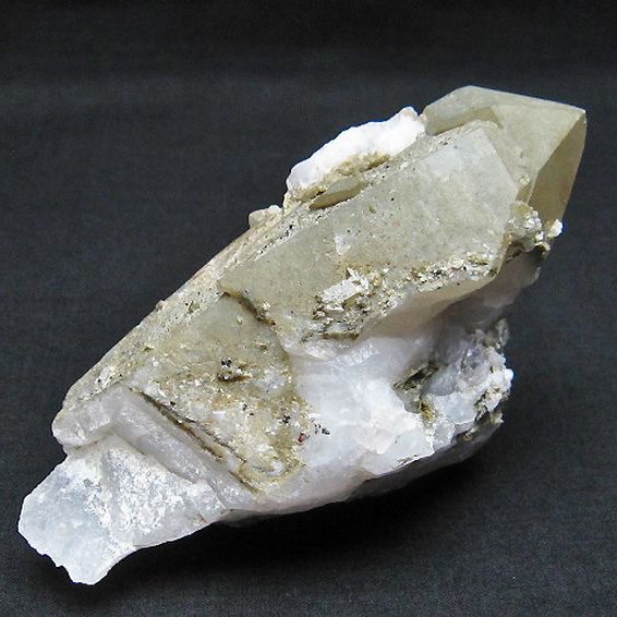 グリーンファントムクォーツ　クラスター アメリカ産 [T126-7497]