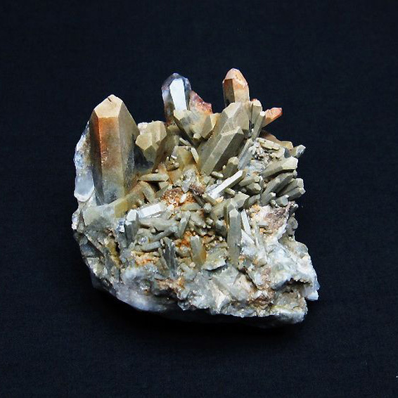 グリーンファントムクォーツ クラスター アメリカ産 [T126-7702]