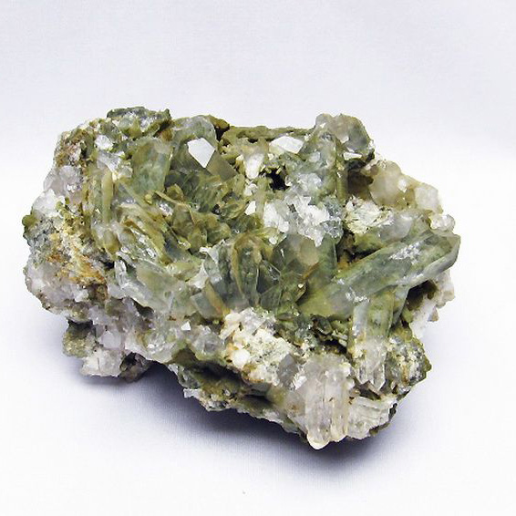1.4Kg グリーンファントムクォーツ　クラスター アメリカ産 [T126-7707]