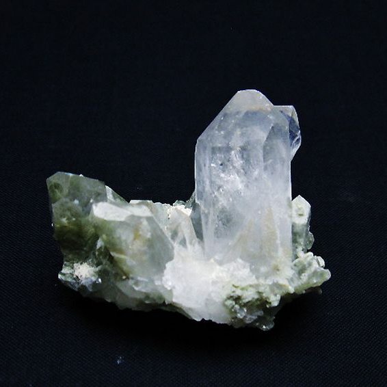 グリーンファントムクォーツ　クラスター アメリカ産 [t126-7859]