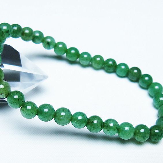 インド翡翠 ブレスレット 6mm [T127-11463]