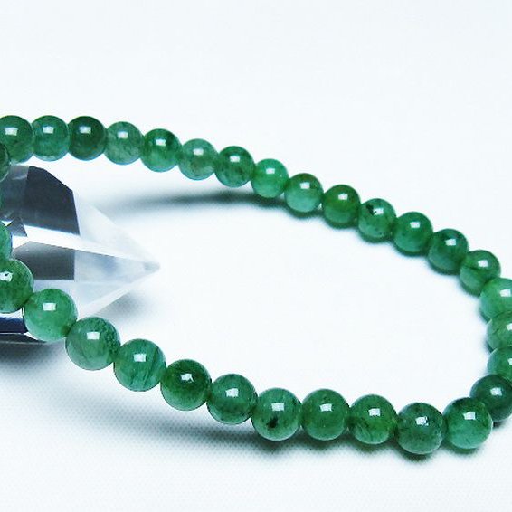 インド翡翠 ブレスレット 6mm [T127-11482]