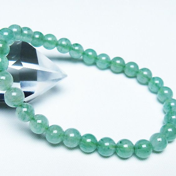 インド翡翠 ブレスレット 6mm [T127-11548]