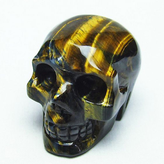 タイガーアイ ドクロ[T130-1673]