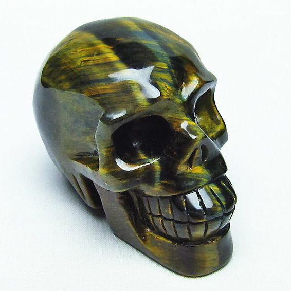 タイガーアイ ドクロ[T130-1679]