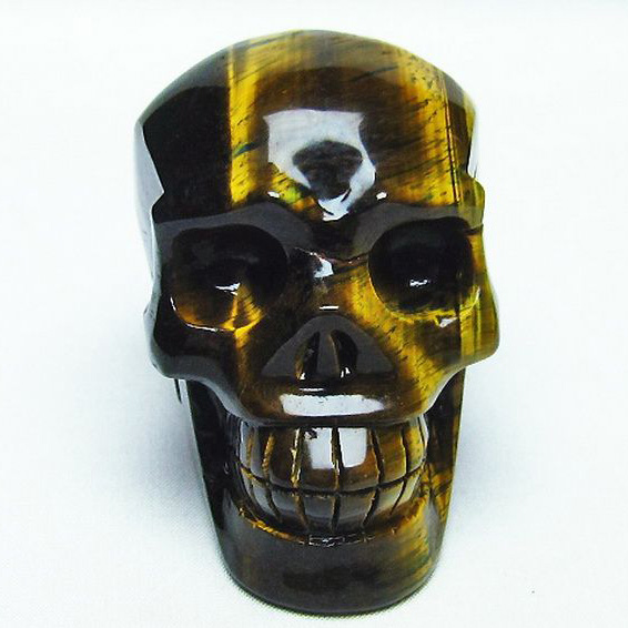 タイガーアイ ドクロ[T130-1693]