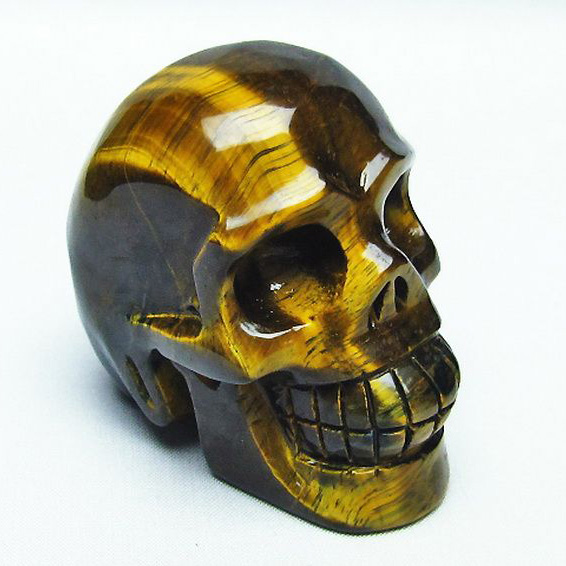 タイガーアイ ドクロ[T130-1696]