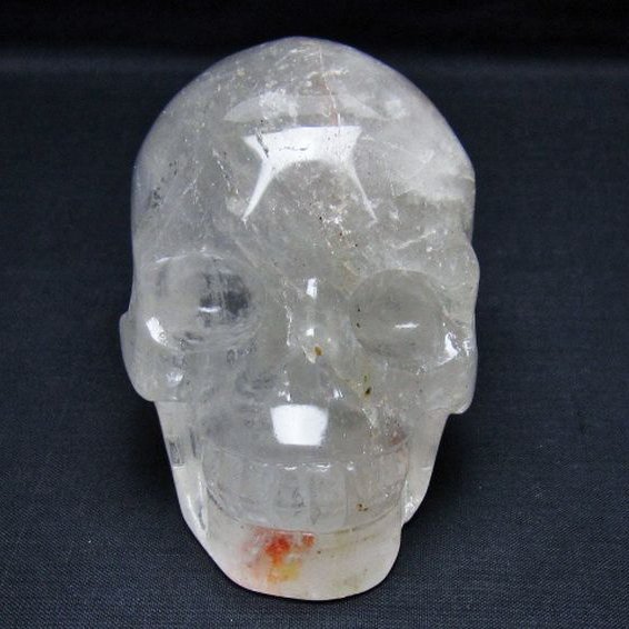 虹入り ヒマラヤ水晶 ドクロ [t130-2226]