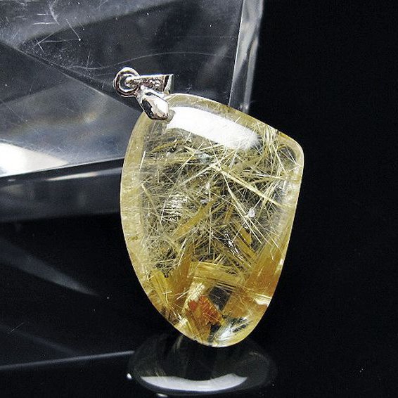 ゴールドタイチンルチル ペンダント [T134-4200]