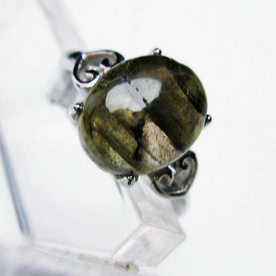 ラブラドライト 指輪 (14号)[T135-7088]