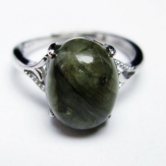 ラブラドライト 指輪 (13号)[T135-7157]
