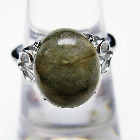 ラブラドライト 指輪 (13号)[T135-7176]