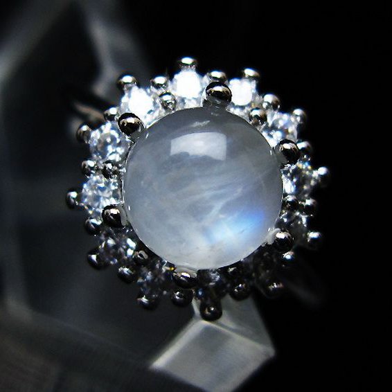 ムーンストーン 指輪 (16号) [t135-7392]